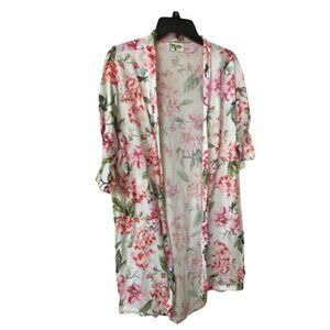 Show Me Your Mumu Brie Rose Robe‎ One Size Beach Cover Up Bridal Pajama Robe